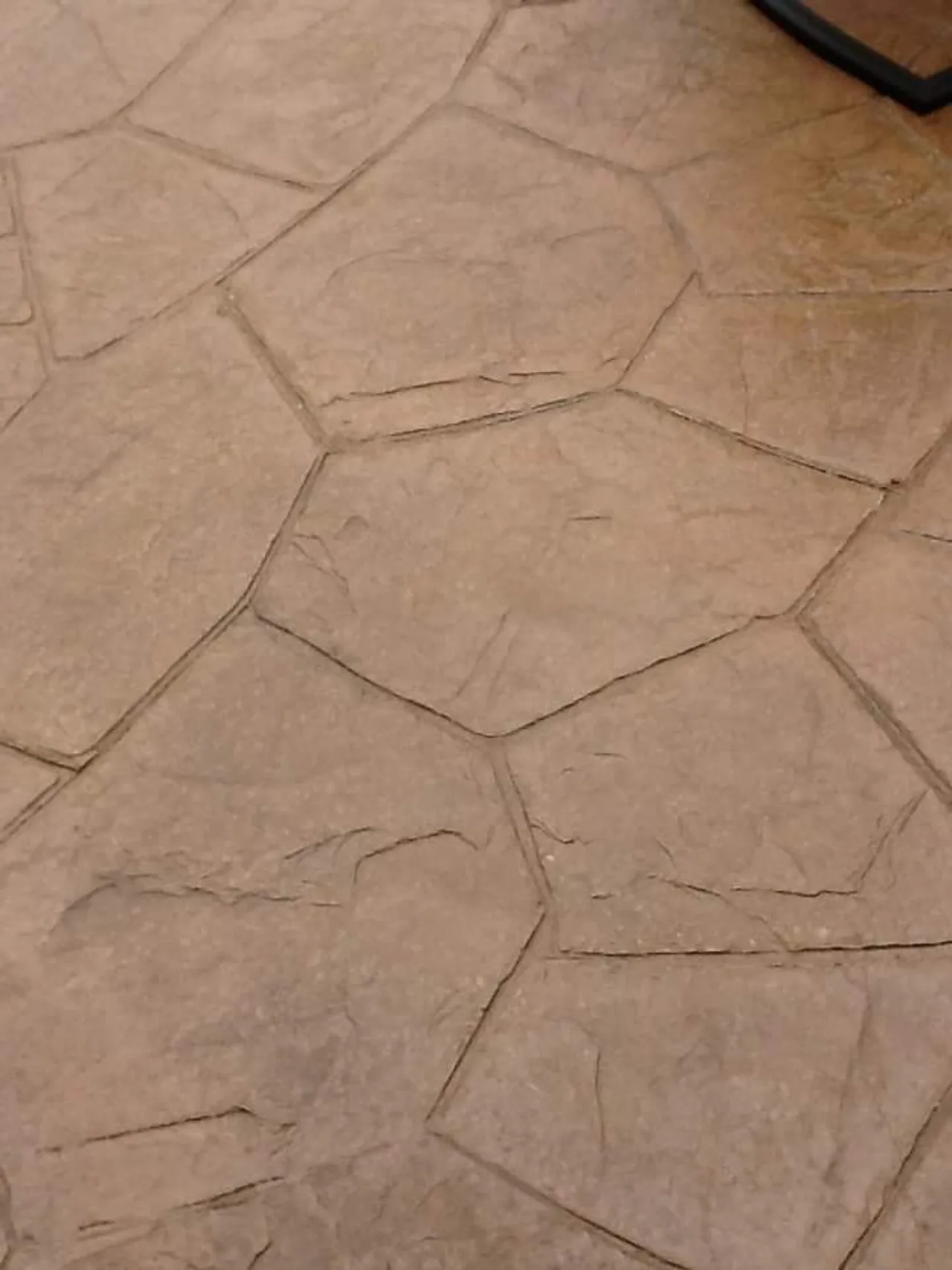 Stamped concrete texture close-up